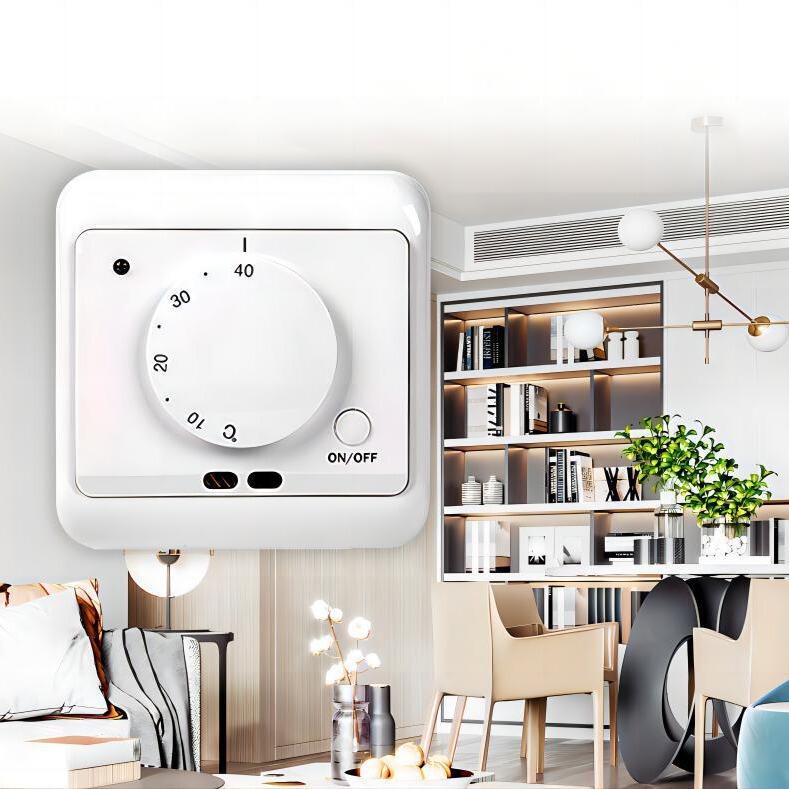 Mechanical Indoor Thermostat, Electric Heating Thermostat, Electric Floor Heating Manufacturer Wholesale, Adjustable Temperature Electric Heating with Digital Display