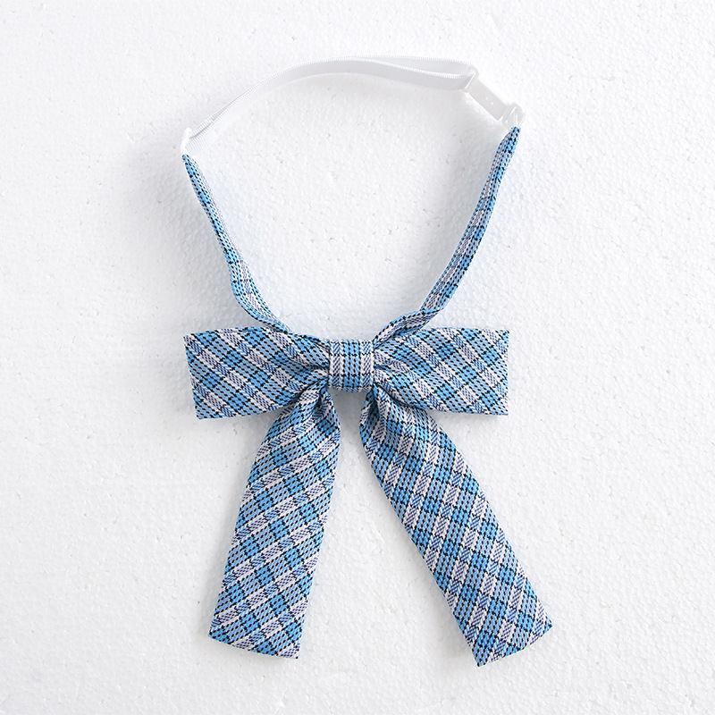 Pine blue bow tie