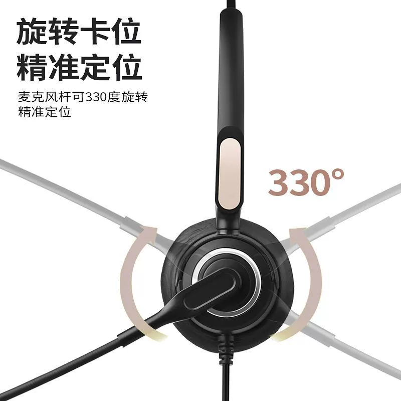Гарнитура H500D-USB для компьютера, гарнитура для обслуживания клиентов, операторская гарнитура, носить телефон, офисное обучение телекоммуникаций