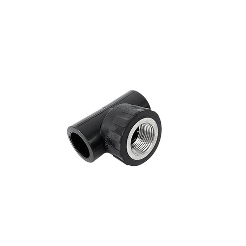 PE inner wire tee polyethylene new material general pipe fittings socket type pe water pipe fittings water heating hot melt fittings