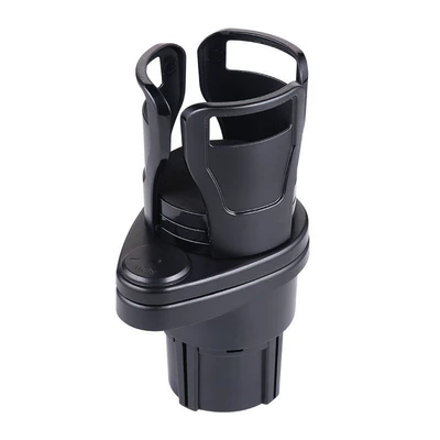 Cross-Border Hot-Selling Multifunctional Car Water Cup Holder, One-Point-Two Rotatable and Stretchable Carbon Fiber Car Beverage Holder (Car cup holder/beverage holder) - matte-black-standard