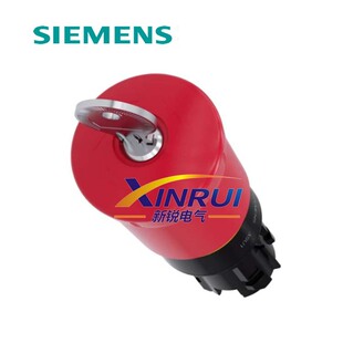 Mushroom Head emergency stop button with key switch original SIEMENS SIEMENS 3SU1000-1HK20-0AA0