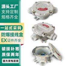 防爆三通接线盒化工厂矿用铸钢防爆线盒6分DN20不锈钢防爆接线盒