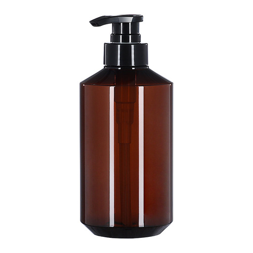 300ml 500ml refill bottle transparent plastic shampoo bottle PET slant shoulder lotion bottle shower gel body lotion bottle