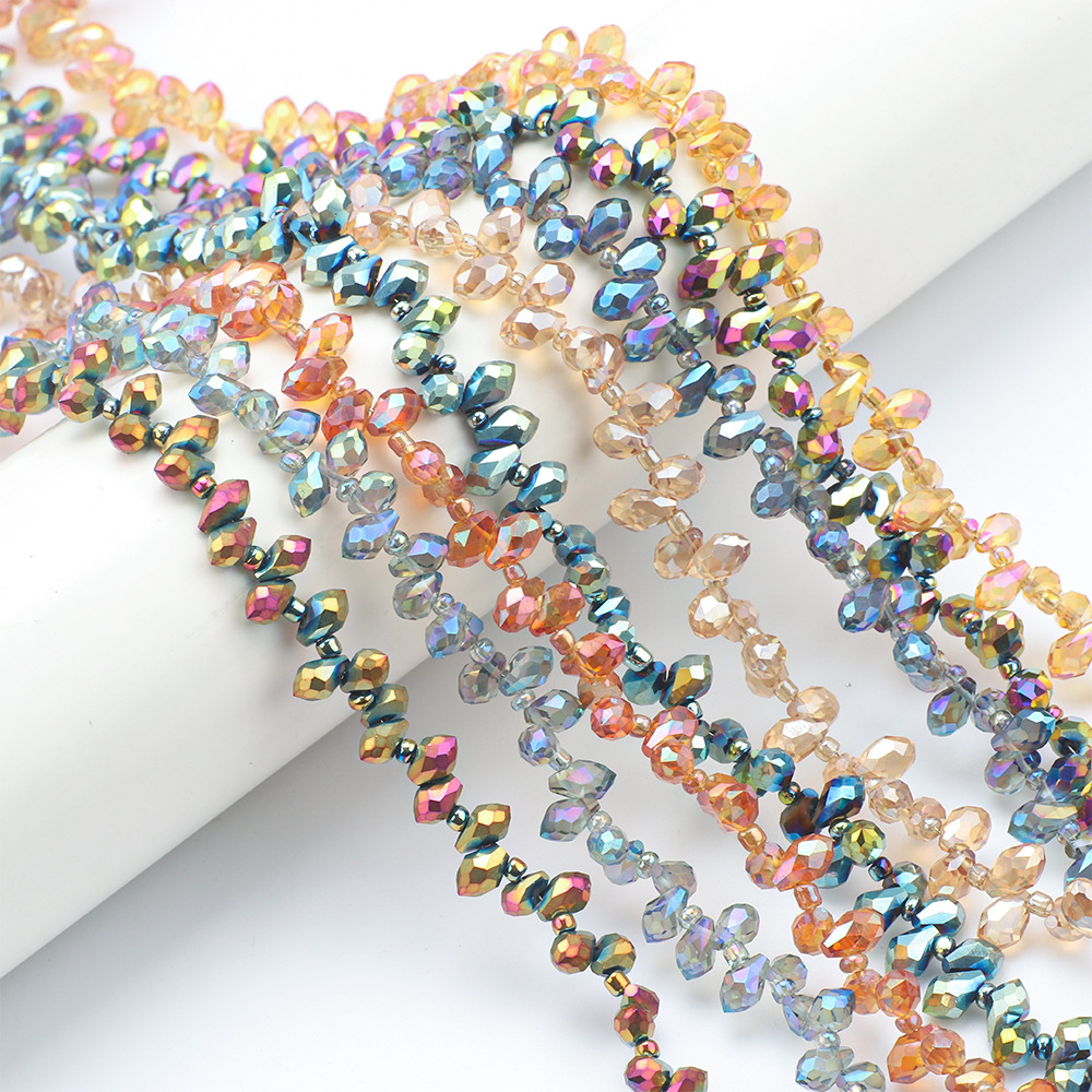 glass beads drop-shaped