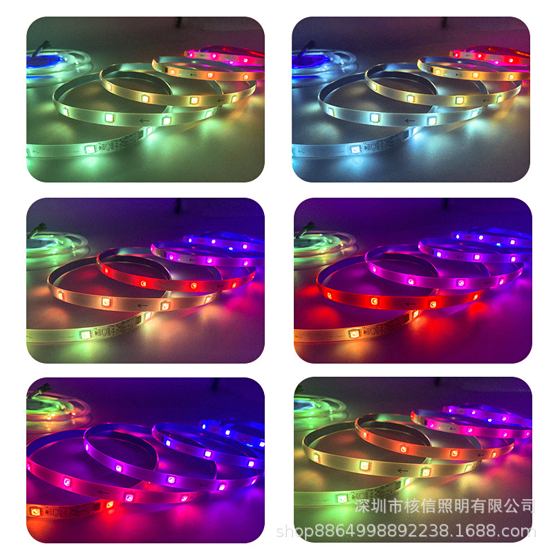 Tira de luz LED 2811rgb luz mágica agua corriente caballo Bluetooth música RF inteligente traje de tira de luz a todo color tira de luz