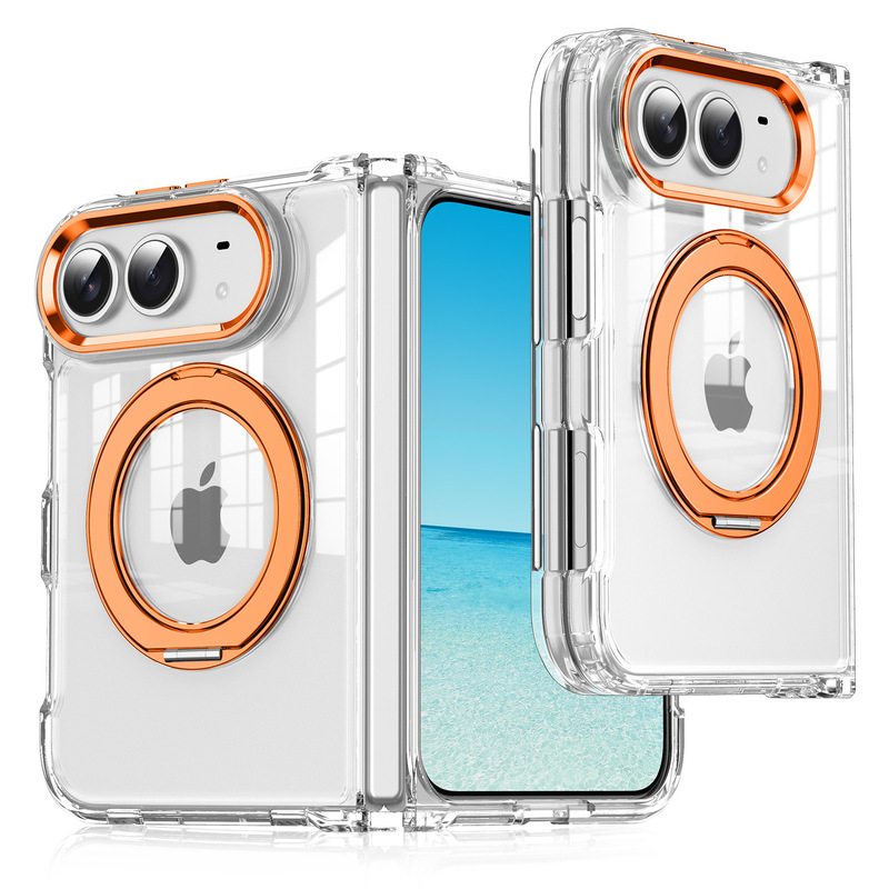 High-End Magnetic Suction Case Suitable for iPhone Duo Foldable Screen Phone, with Metal Stand, Full Protection Against Drops for Apple Duo High-End Magnetic Suction Case Suitable for iPhone Duo Foldable Screen Phone, with Metal Stand, Full Protection Against Drops for Apple Duo