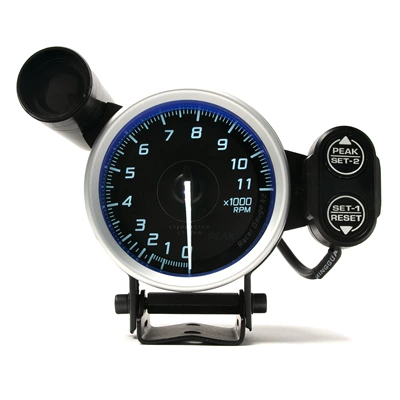 modified meter, automobile instrument - n2-tachometer-blue-inner-ring-0-11000-rpm