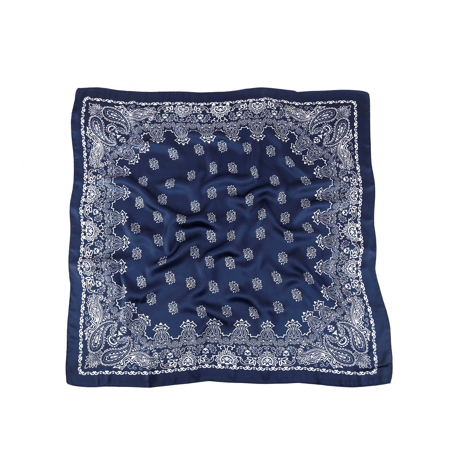 70 см атласный искусственный шелк квадратный шарф кешью цветок печатных Шелковый шарф женский Профессиональный шарф Европейский и американский внешнеторговый шарф оптом