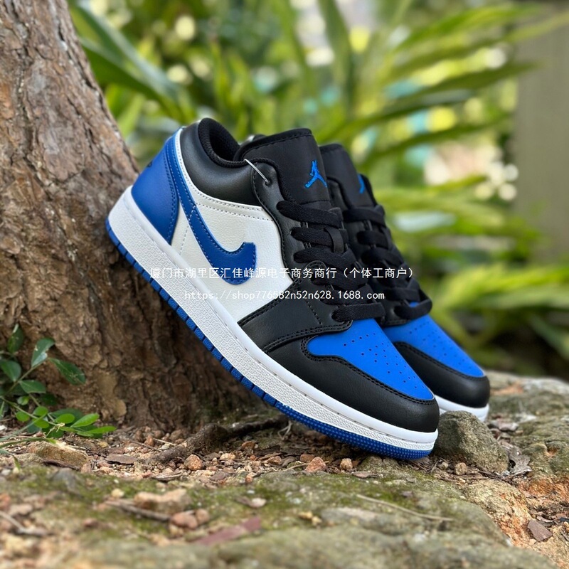 Blue Men's Shoes Pure Original White and Gray Sneakers for Men and Women College Casual Sports Putian Aj1 Low-Top Shoes Couple White and Orange