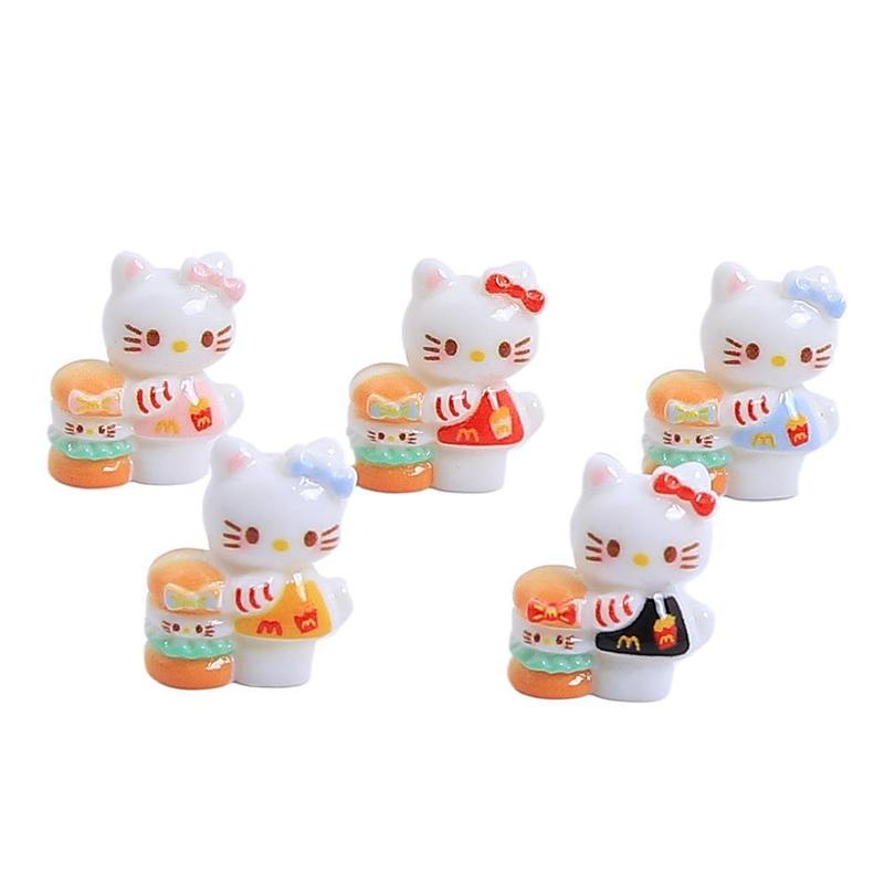 立体汉堡可爱喵喵手工diy自制饰品配件奶油胶树脂小配件材料批发|undefined