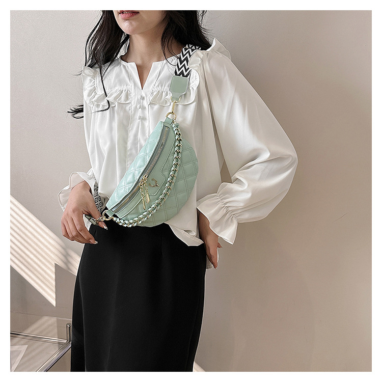 Sac à bandoulière matelassé avec chaîne Lingge pour femmes, petit sac de loisirs de Style parfumé, nouvelle collection 2024_voghion.com