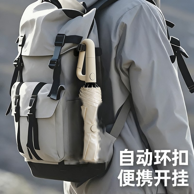 72 hebilla automática paraguas portátil extra grande engrosado reforzado gancho de los hombres plegable lluvia y lluvia de doble uso para las mujeres