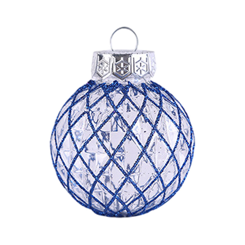 国境を越えた新しいクリスマスボール6cmクリスマスツリー装飾メッキプラスチックボール異形彩色クリスマスボールセットストラップ|undefined