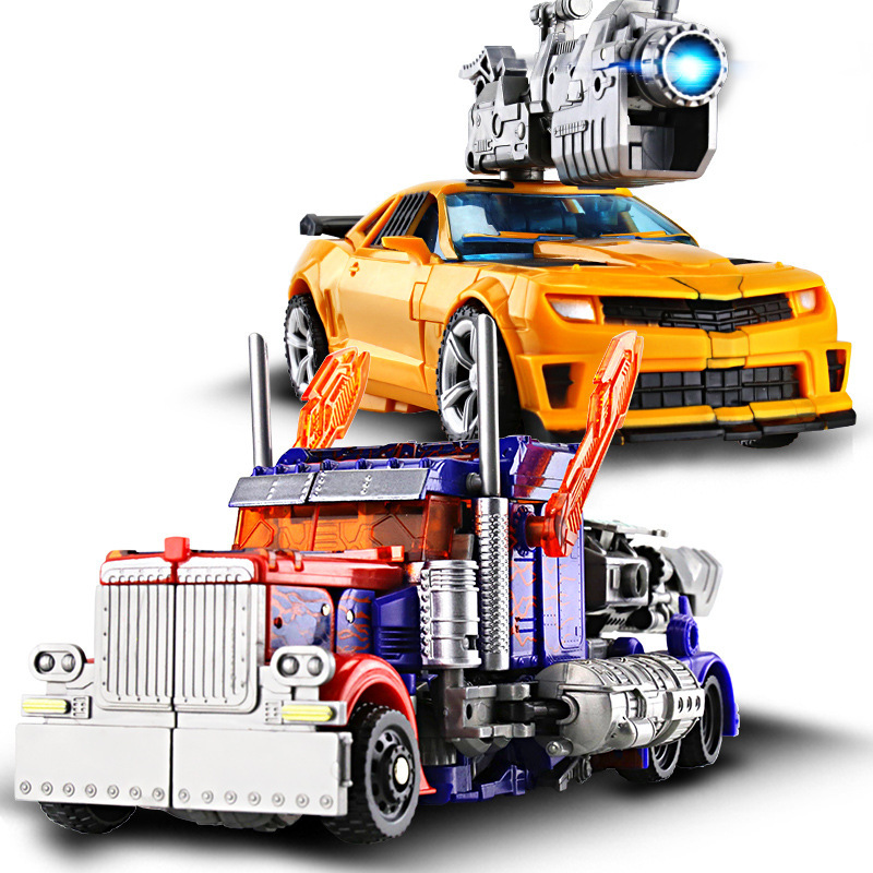 Transfiguration Toy Model Car King Kong Robot Bumblebee Dinosaur Steel Cable Handmade Alloy Genuine Children Boy