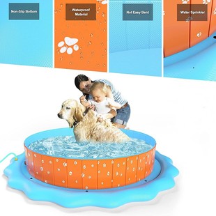 pvc pet pool foldable outdoor grass children swimming dog fountain cat dog shower sprinkler cleaning basin