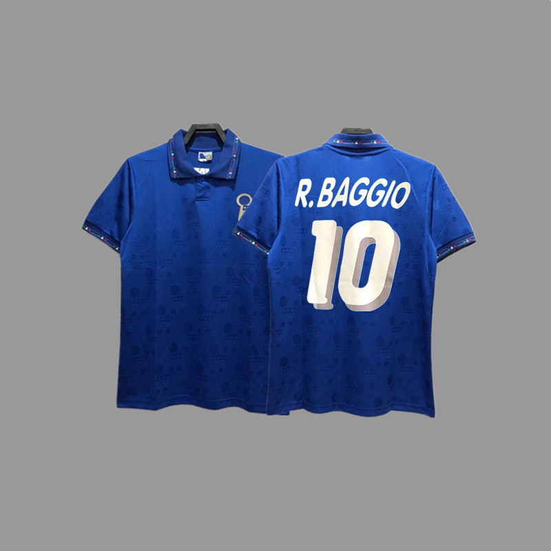 レトロジャージサッカーユニフォームイタリアユニフォームマルディーニバッジョピエロトッティカンナバロジャージ|undefined