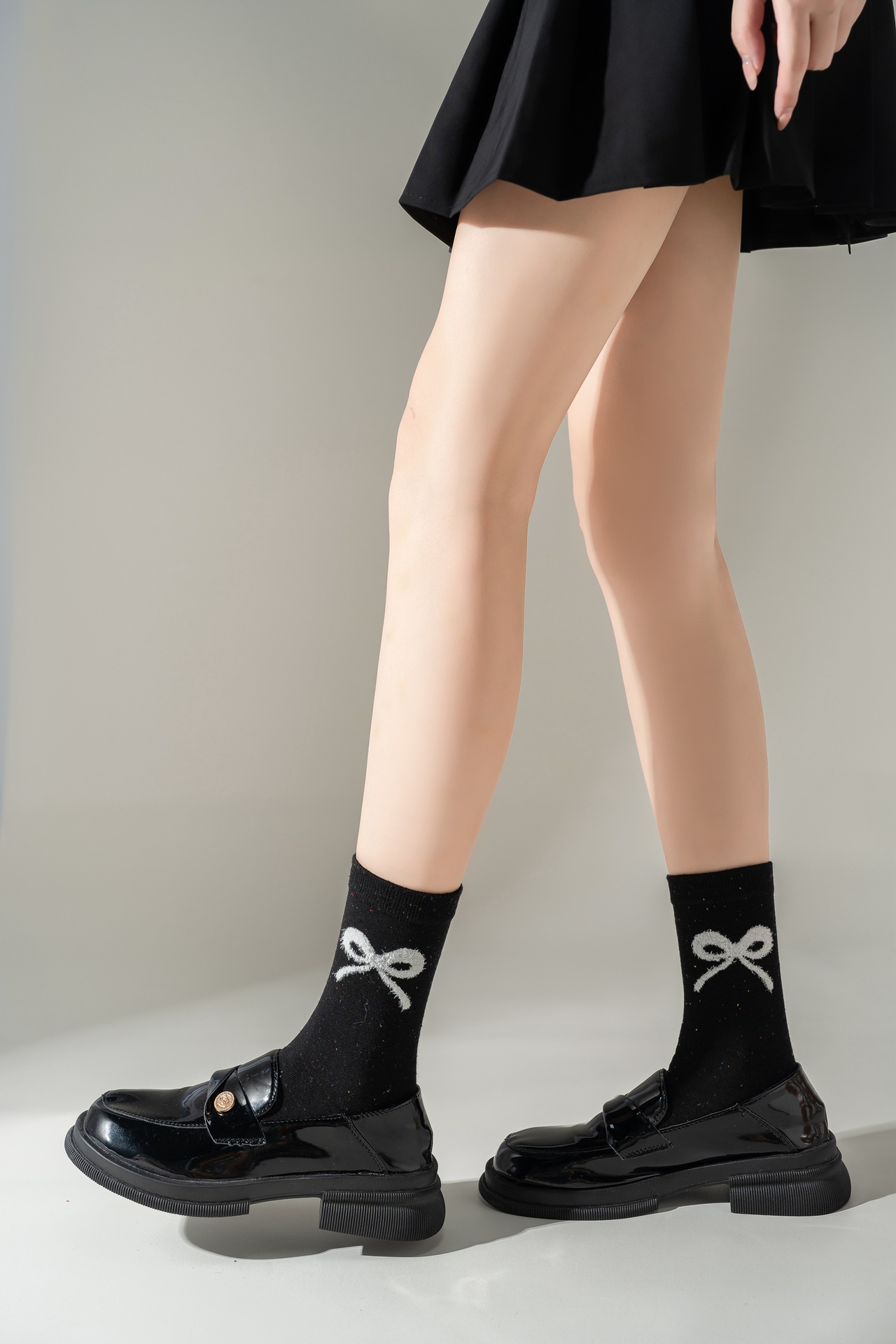 45g Weight Socks Classification Socks Lingerie Type Cotton Fabric Type A Pair Quantity Holiday Occasion Non-Slip Function Bow Knot Pattern Summer Season Women's Gender Sweet Style Sweet Women's Bow Knot Cotton Crew Socks A Pair 3