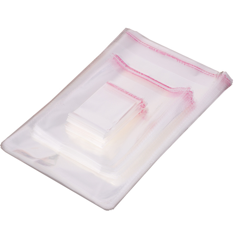 Bolsa de OPP de fábrica OPP bolsa de plástico transparente Ziplock bolsa de embalaje de la joyería bolsa de plástico de impresión adhesiva bolsa autoadhesiva