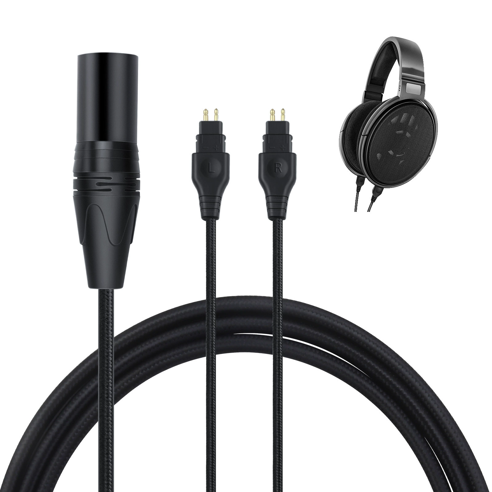 Подтянутый балансный кабель для наушников Sennheiser HD650 HD600 HD580 HD350, подходит для использования