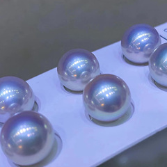 源頭工廠淡水珍珠10-14mm強光愛迪生大白珠媲美海水澳白女散珠DIY