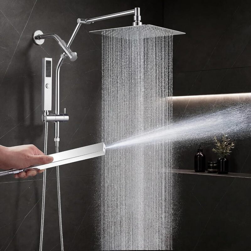 Cross-border Amazon shower set, complete with support rods, shower head, and hose bracket Cross-border Amazon shower set, complete with support rods, shower head, and hose bracket