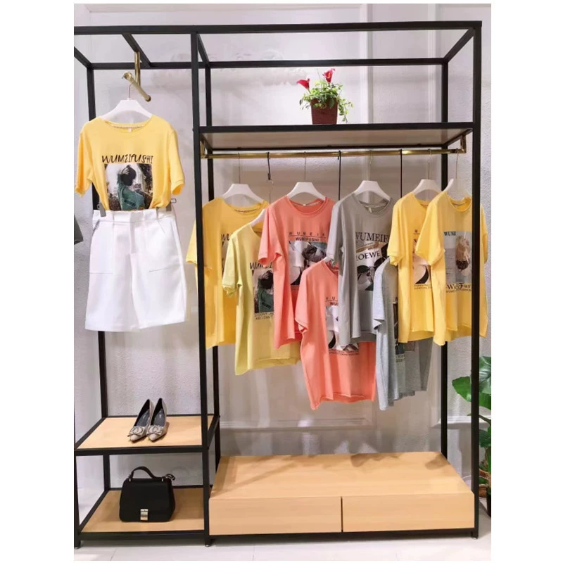 Ning Shi Ретро цветная футболка 23 летних новых модных тенденций