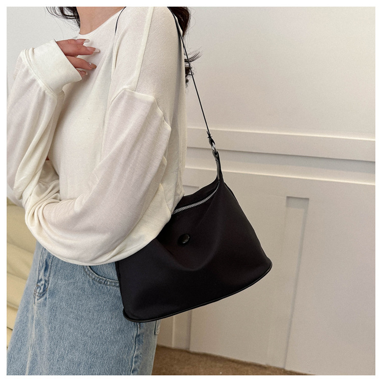 Borsa a tracolla da donna in tessuto oxford borsa versatile trendy_voghion.com