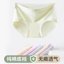 新疆棉女士纯棉内裤a类婴儿纯棉底裆弹力大码中腰简约女士内裤