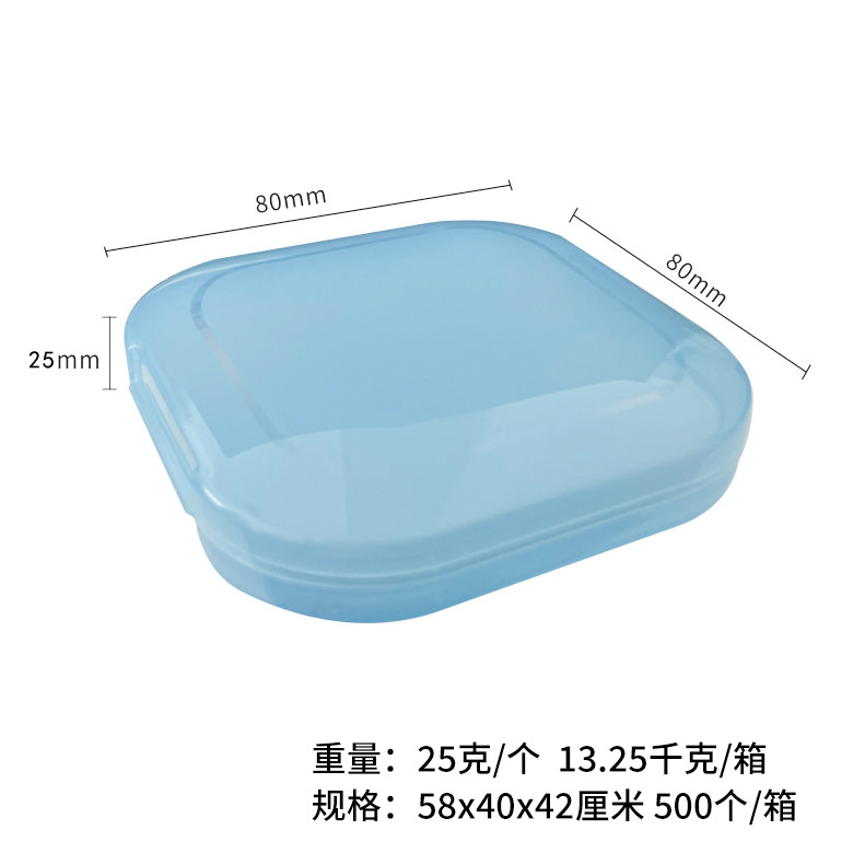 Caja de retenedor Dental, caja de almacenamiento de aparatos dentales, caja dental portátil, caja de almacenamiento transparente para aparatos dentales