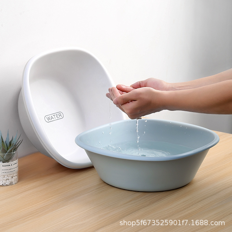 Douyin人気商品【3個セット送料無料】厚みのある家庭用プラスチック洗面器寮学生洗面器ベビーバスタブ|undefined