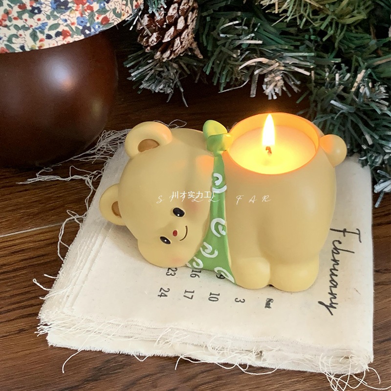 STILL【黄油小熊】可爱香薰家用室内持久蜡烛送闺蜜女生生日礼物