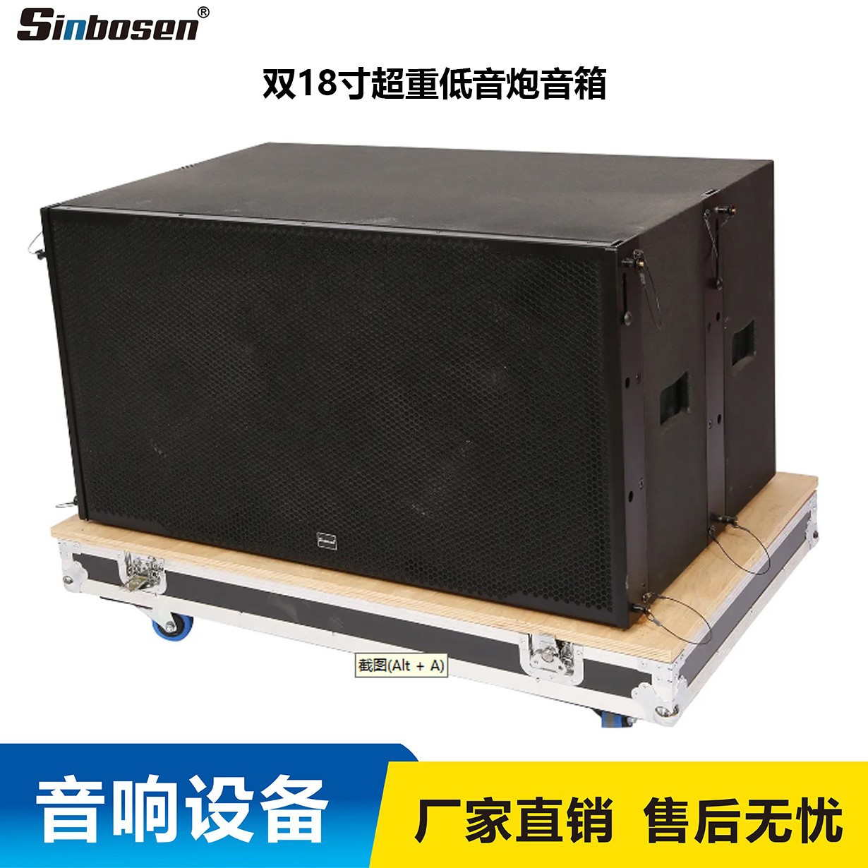 1200W potencia nominal club escenario al aire libre DJ doble 18 pulgadas subwoofer altoparlante de audio profesional