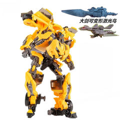 T-Bot Transforming Toy Model, Transformers Movie Version, Bumblebee Warrior YS01C Alloy Car Robot Model