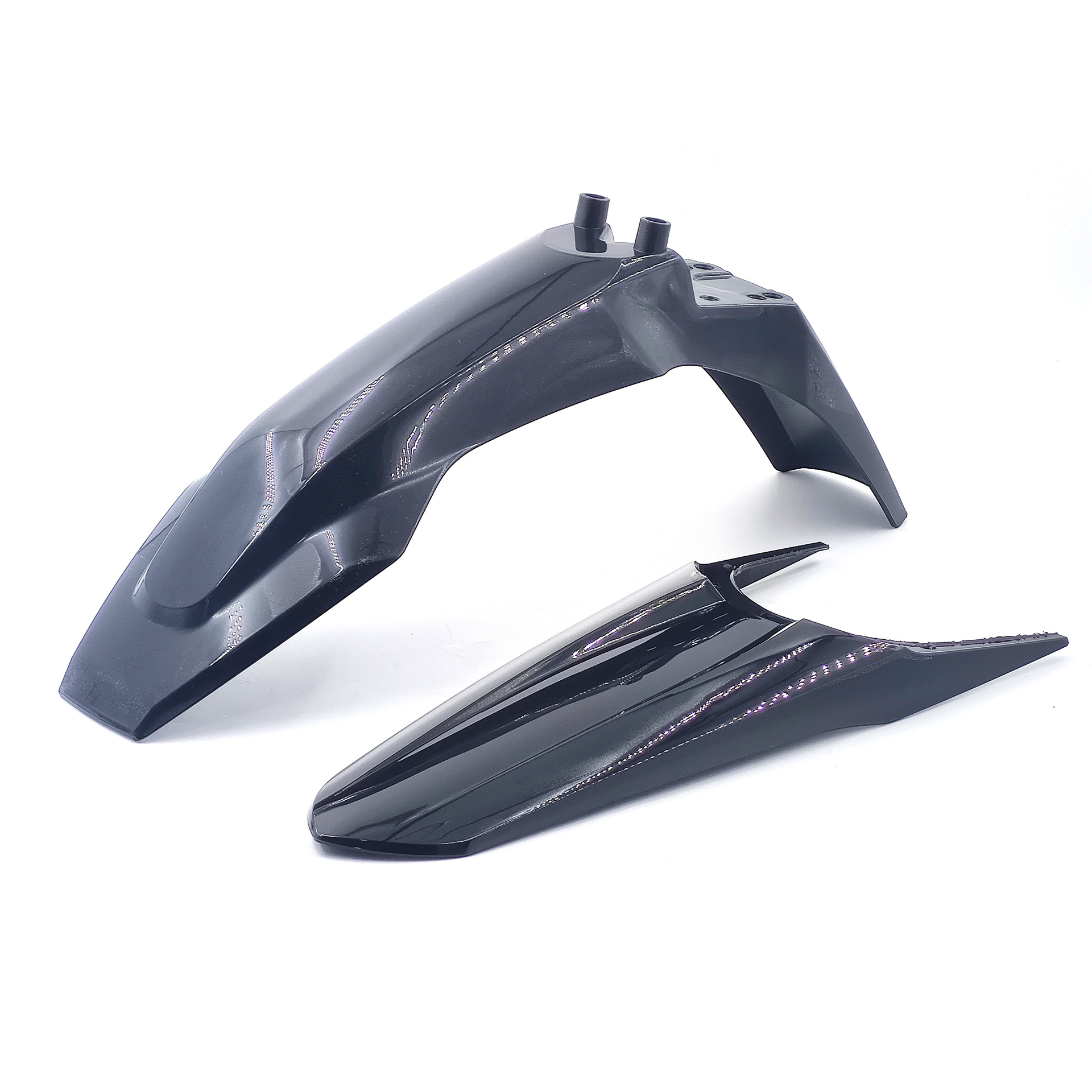 Adaptable a KUGOO Tuttio para motocicleta todoterreno guardabarros de agua delantero y trasero guardabarros de fibra de carbono modificados accesorios de motocicleta eléctrica