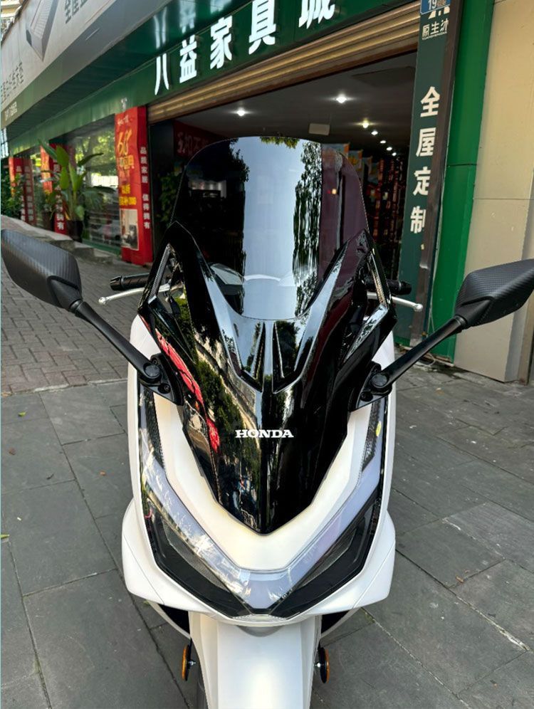 Suitable for 25 Honda Pcx160 Windshield Special Modification Accessories, Front and Rear View Mirrors, Front and Rear Balance Bars