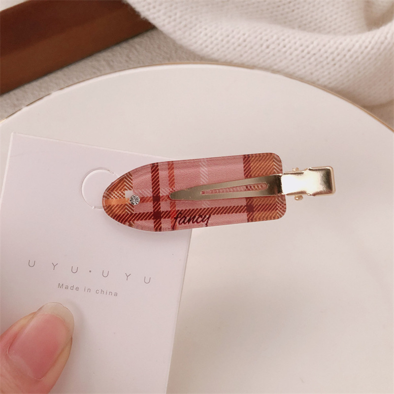 Retro francés simple clip de cabello maquillaje sin marcas clip de borde femenino de alta calidad clip de cabello lateral rompe temperamento clip de frisa adornamiento