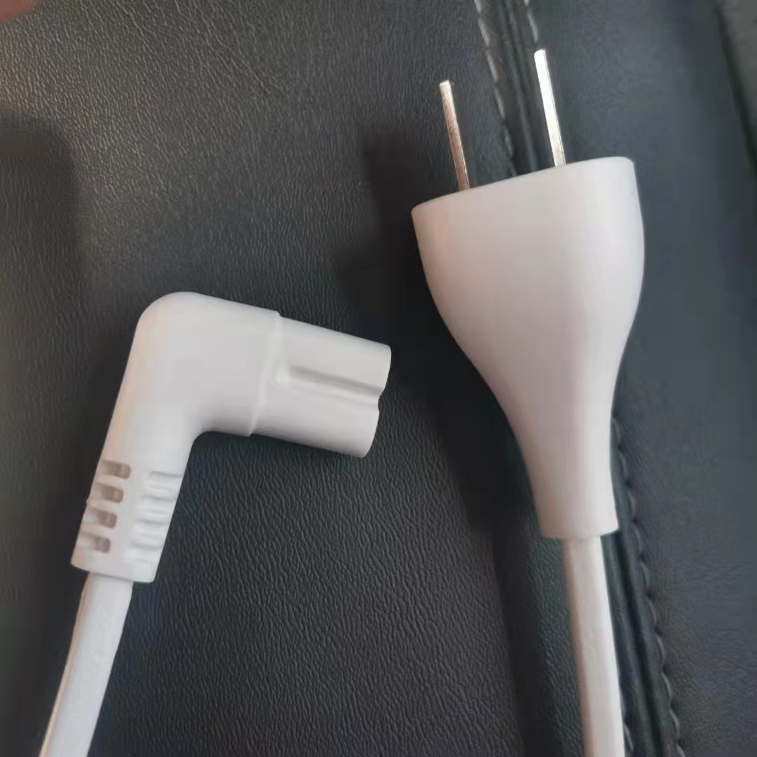 二芯小米国标插头带八字尾C7  适用于台灯液晶电视打印机投影仪音