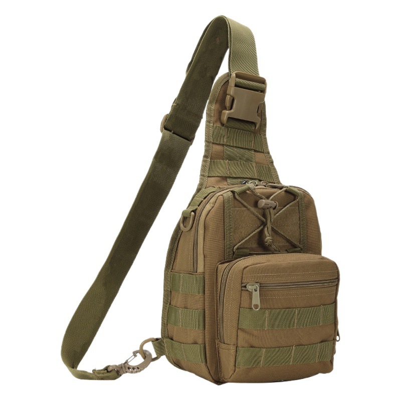 Bolso bandolera estilo militar popular y recomendado, mochila cruzada impermeable, bolso táctico deportivo para ciclismo, senderismo y actividades al aire libre para hombres.