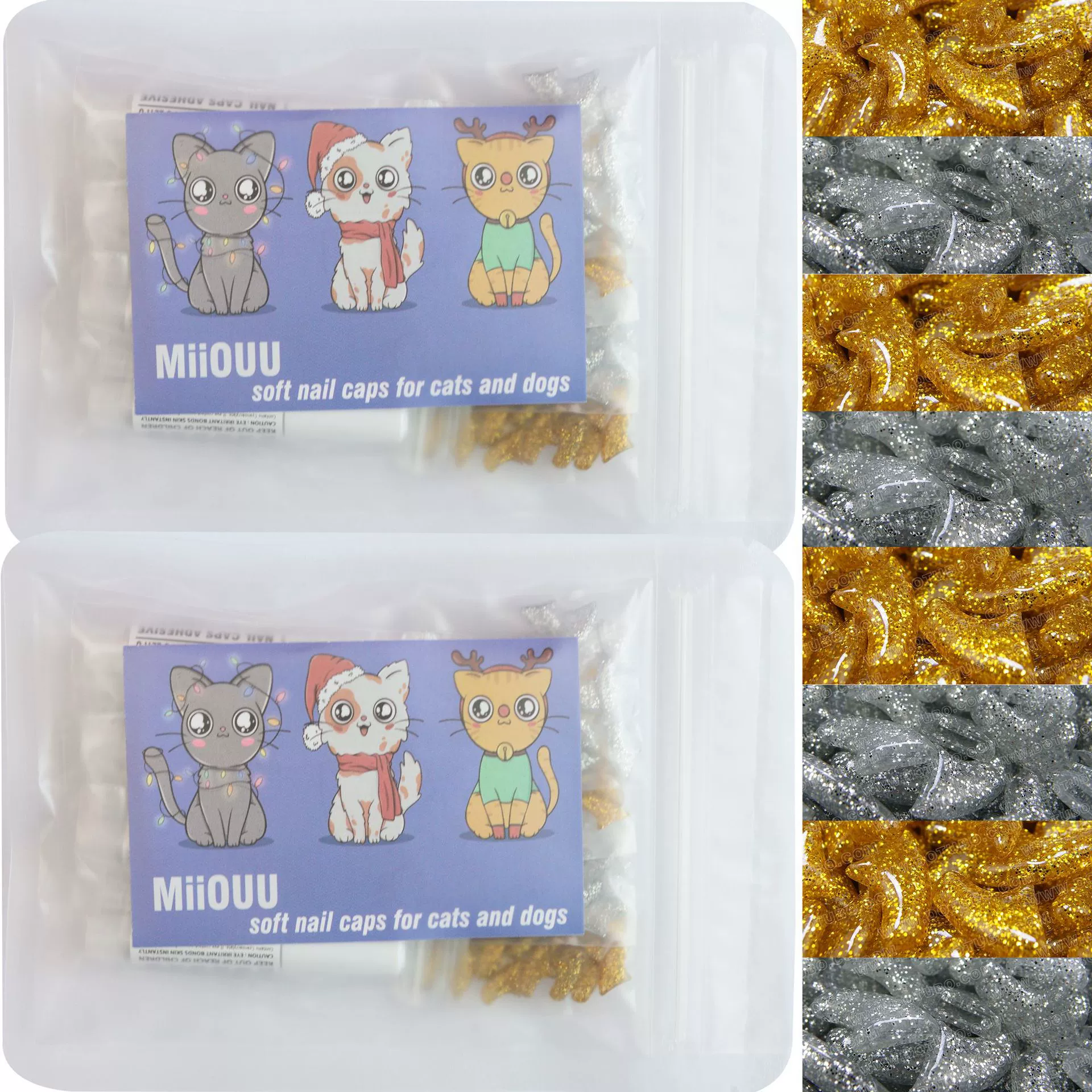 Защитные колпачки для когтей кошек, бестселлер Amazon, 80 шт. в упаковке, TL TEMU