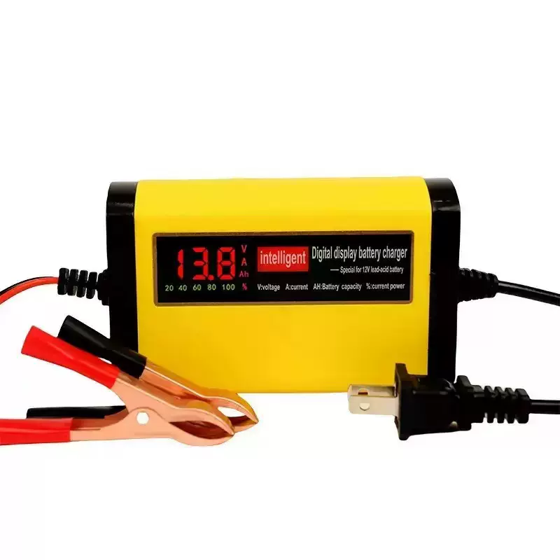 12V充电器/摩托车/面包车/汽车/干水电池/单块电动车电瓶智能通用