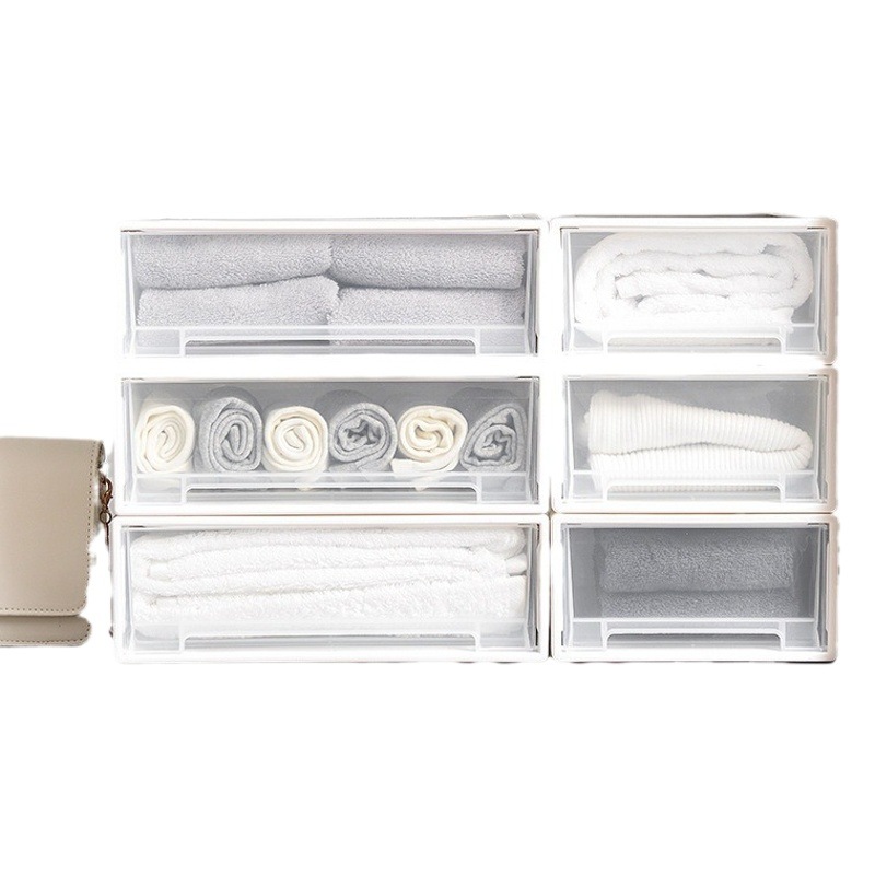 Caja de almacenamiento de escritorio Caja de almacenamiento de joyas tipo cajón Caja de almacenamiento de cosméticos Escritorio Caja de almacenamiento para estudiantes Cocina Hogar