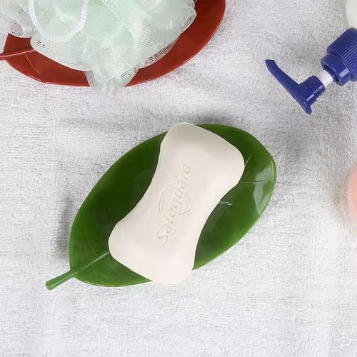 Creative leaf soap box bathroom soap artifact bathroom drain laundry soap box light luxury soap storage rack
