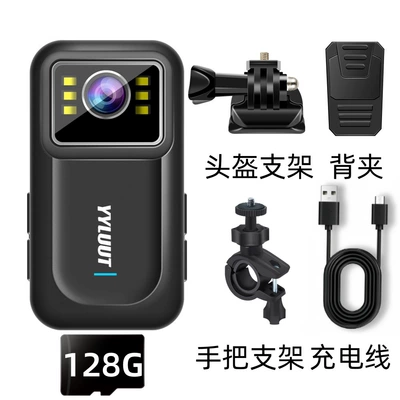 specifically for riding electric vehicles – Motorcycle driving recorder - the-recorder-comes-with-a-complete-set-of-brackets-and-a-128gb-memory-card