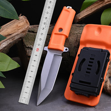 小极武户外刀具高硬度一体钢锋利直刀野营刀便携随身求生刀带刀鞘