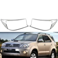 Подходит для FORTUNER 2008 года, крышка фары, гальваническая рамка для фары, модификация, декоративные детали