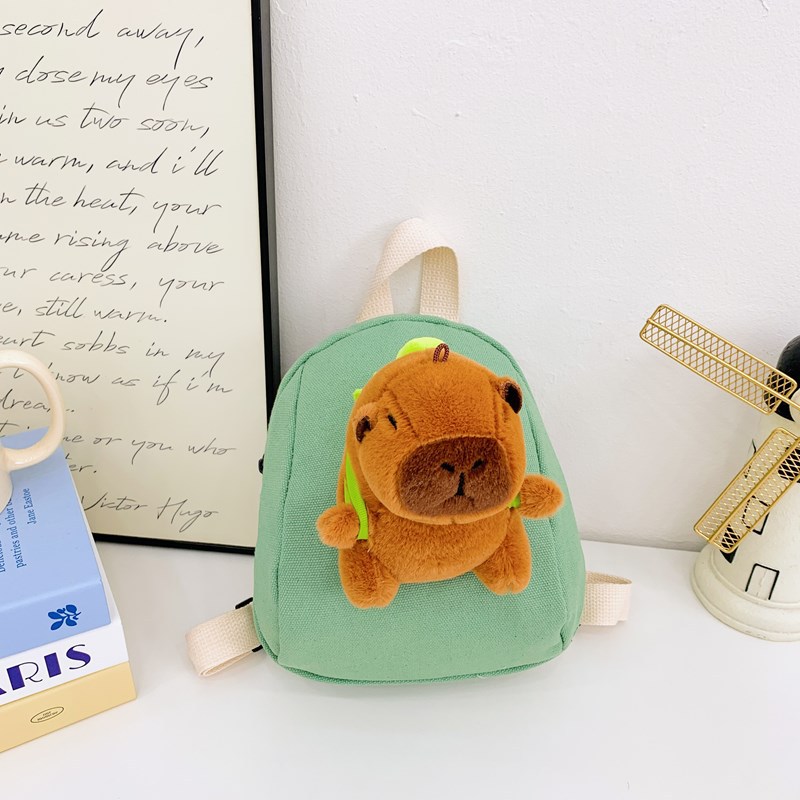 Jardín de infantes bebé viajar mochila pequeña lindo capibara mochila para niños y niñas nueva mochila mini para niños