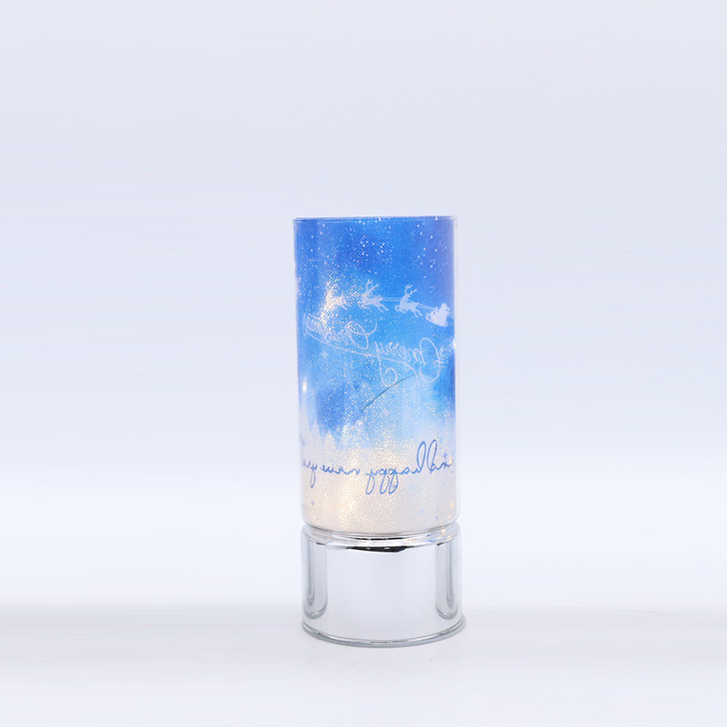 Tea cup, glass LED lights, lampshade