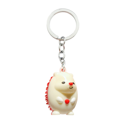 Creative New Stylized Hedgehog Keychain Accessory Gift Ornament Practical Relaxing Massage Simulated Animal Ornament
