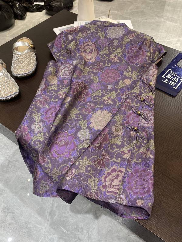 3色オリジナルの新しい中国風ニッチハイエンドシルクレーヨン織り花ジャカード国民風バックル年齢軽減ドレス|undefined